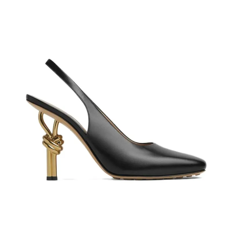 Bottega Veneta Knot High Heels 9cm Women's Black-1