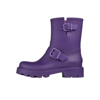 Jimmy Choo Yael Flat Ankle Boots Women's Purple