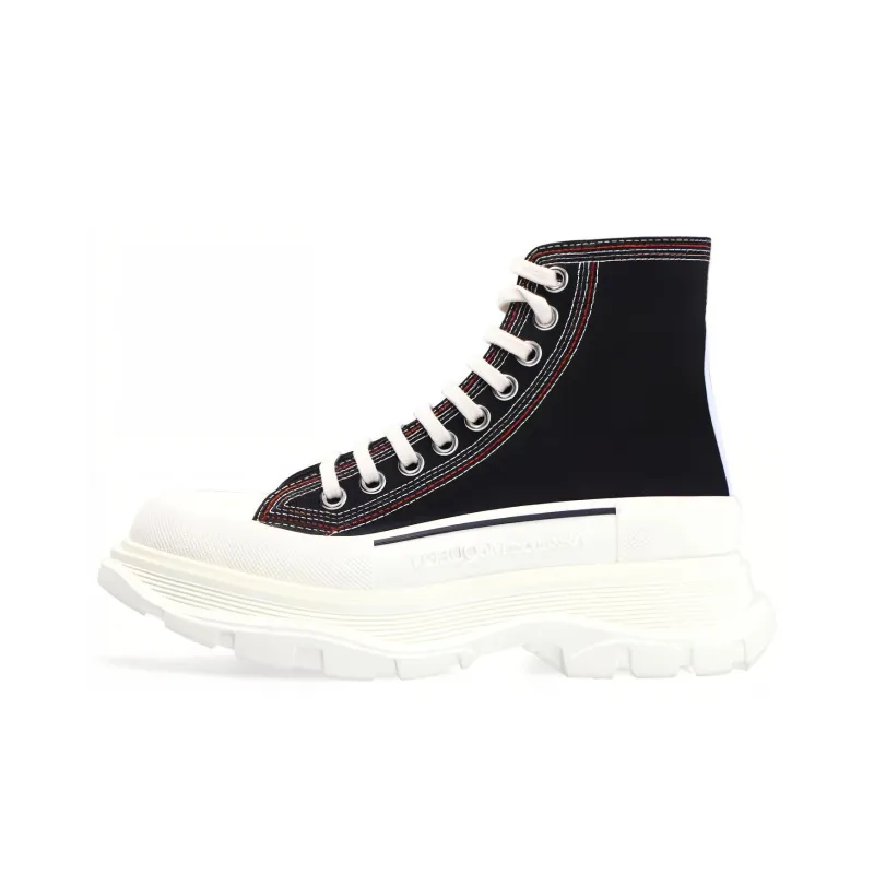 Alexander McQueen Tread Slick Short Platform Shoes Men's Black-0