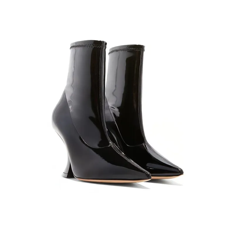 Casadei Ankle Boots 8cm Women's Black-2