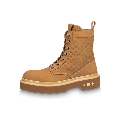 LOUIS VUITTON Ranger Ankle Boots Men's Brown