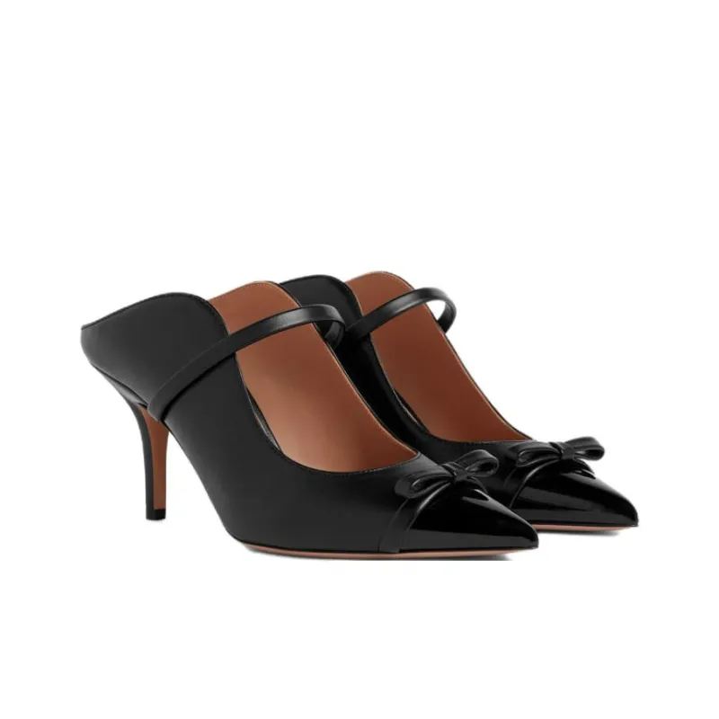 Malone Souliers Blanca 70mm Leather Mules-2