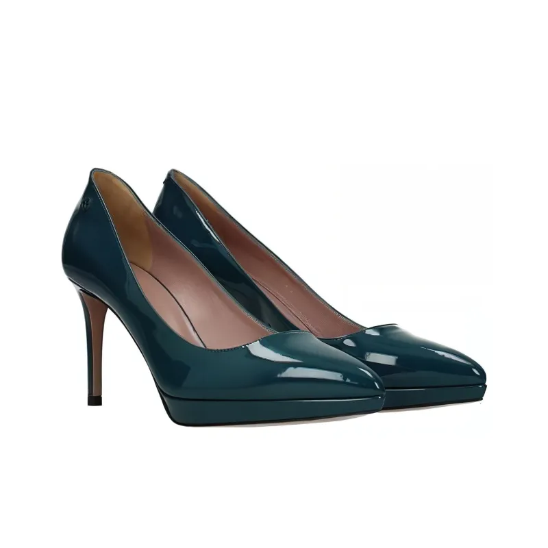 GUCCI Slim Heel High Heels Women's Green-1