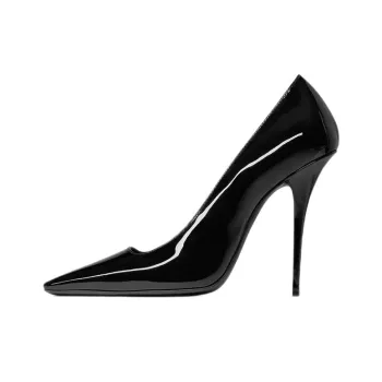 SAINT LAURENT Anja Slim Heel High Heels 11cm Women's Black