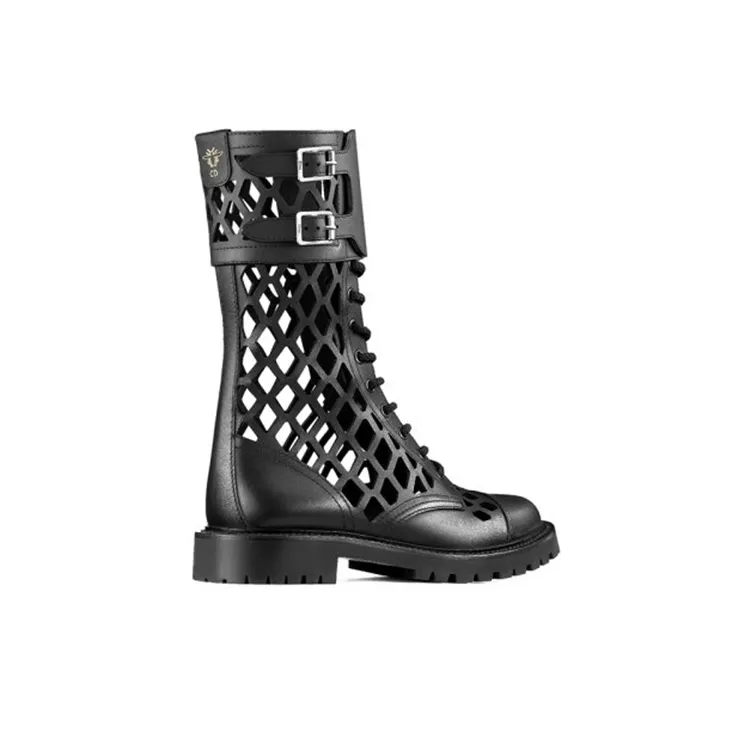 DIOR D-Trap Ankle Boots 3cm Women's Black-1