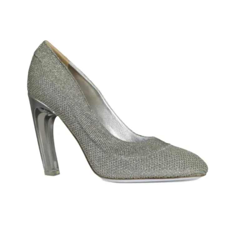 Valentino High Heels Women's Silver-3