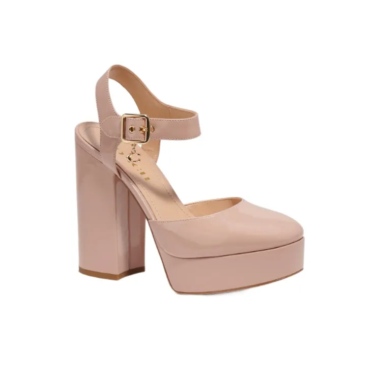 COACH Isabelle Chunky Heel High Heels Women's Pink-1