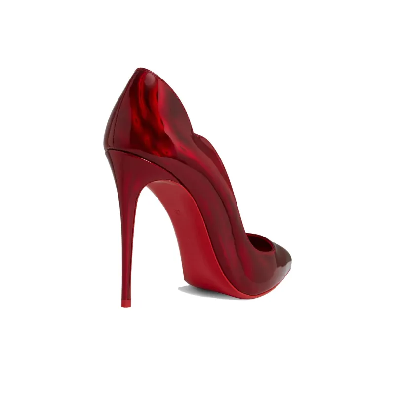 CL LUBOTING Hot Chick Slim Heel High Heels 10cm Women's Red-4
