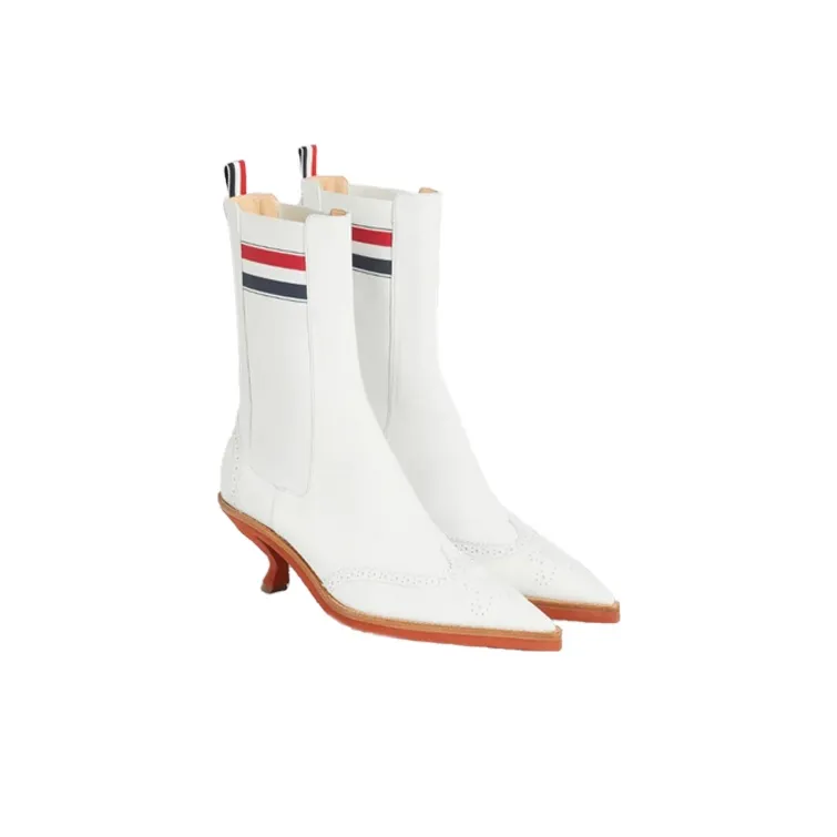THOM BROWNE Brogued Wing-tip Chelsea Boots-2