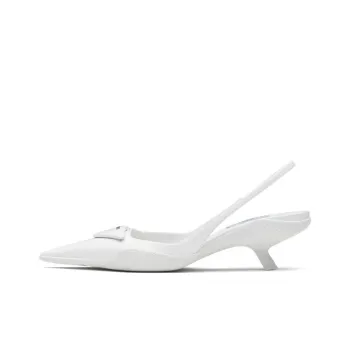 PRADA Irregular Heel High Heels Women's White