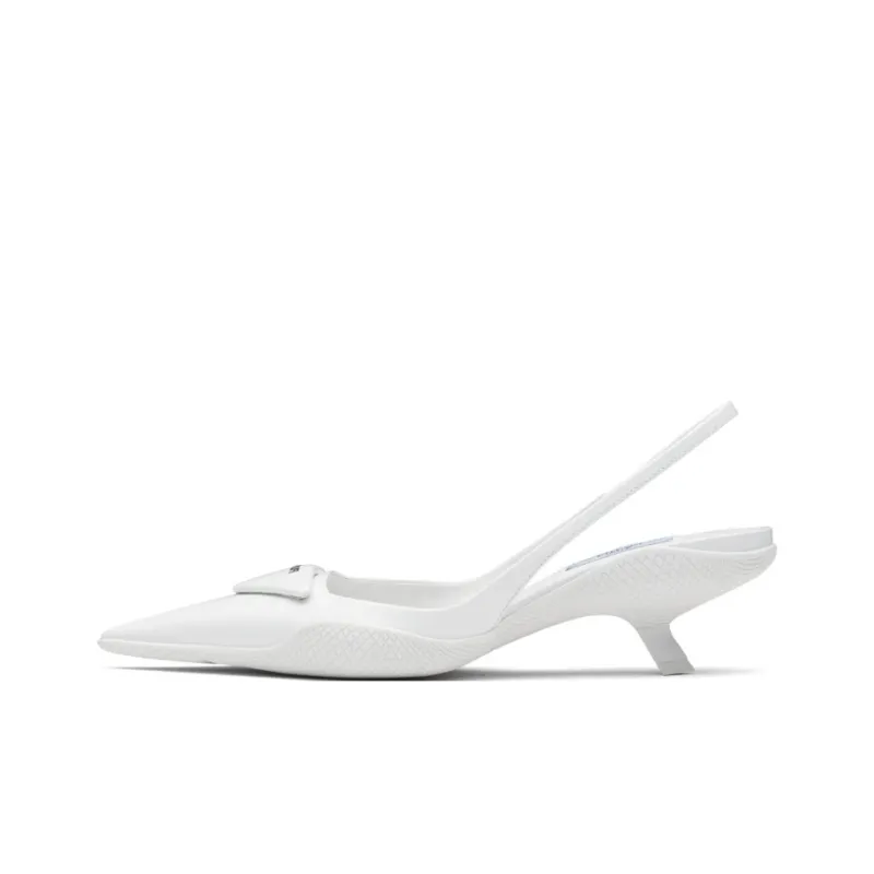 PRADA Irregular Heel High Heels Women's White-0