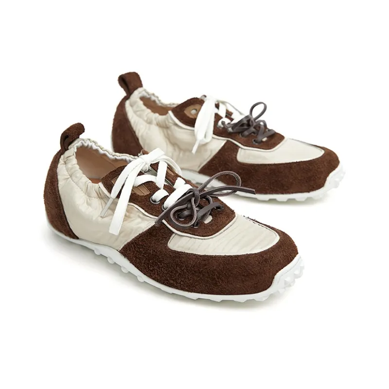 Marie Claire Anti Slip Wear Resistant Low Top Casual Shoes Women's Fruit Wood Apricot+Brown-1