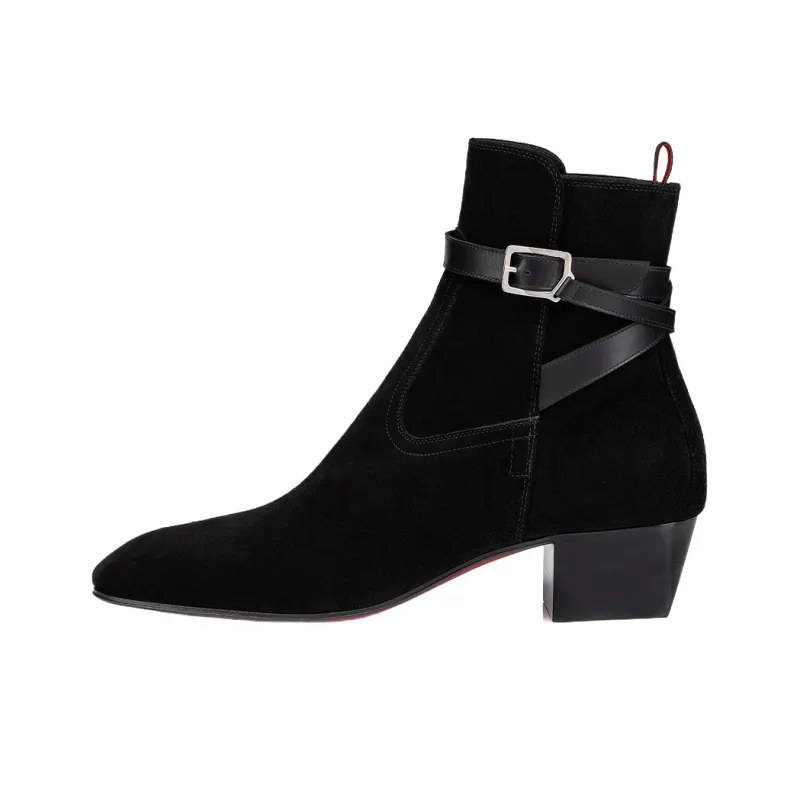 Christian Louboutin Rosalio Jodhpur Pointed Toe Boots-0