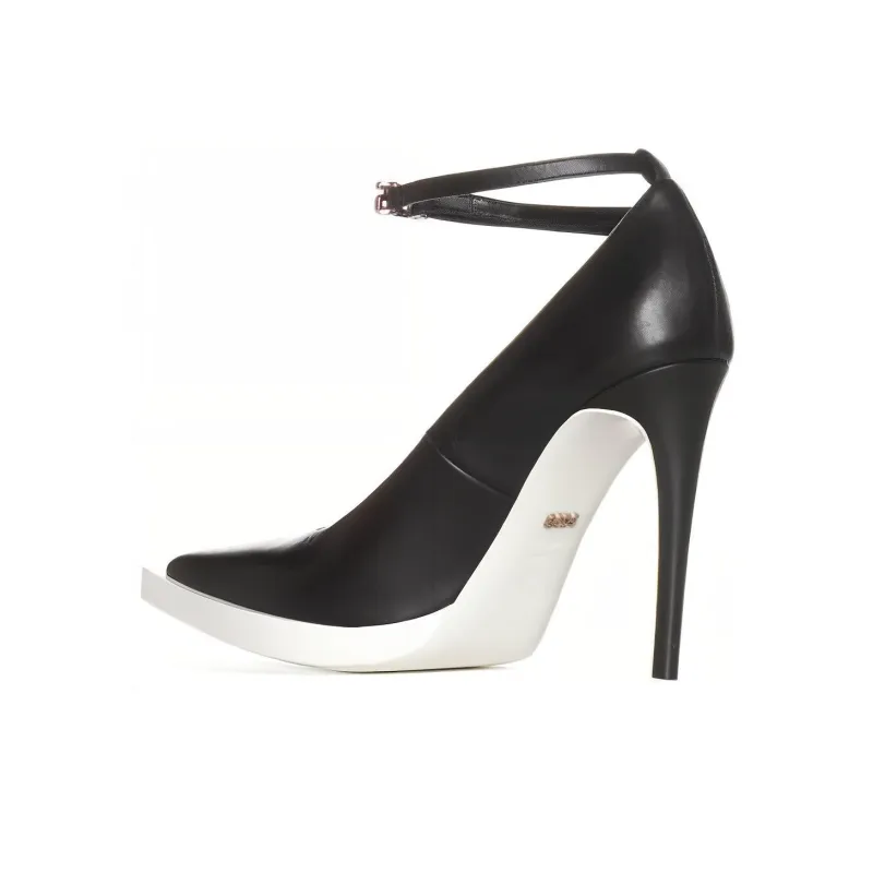 GCDS 110mm Pointed Leather Pumps-2