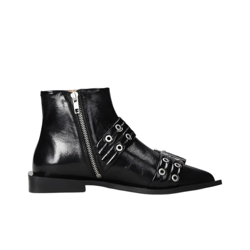 GANNI Ankle Boots Women's Black-1