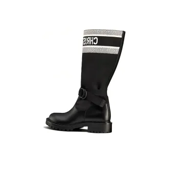 DIOR D-Major Knee-high Boots Women's Black