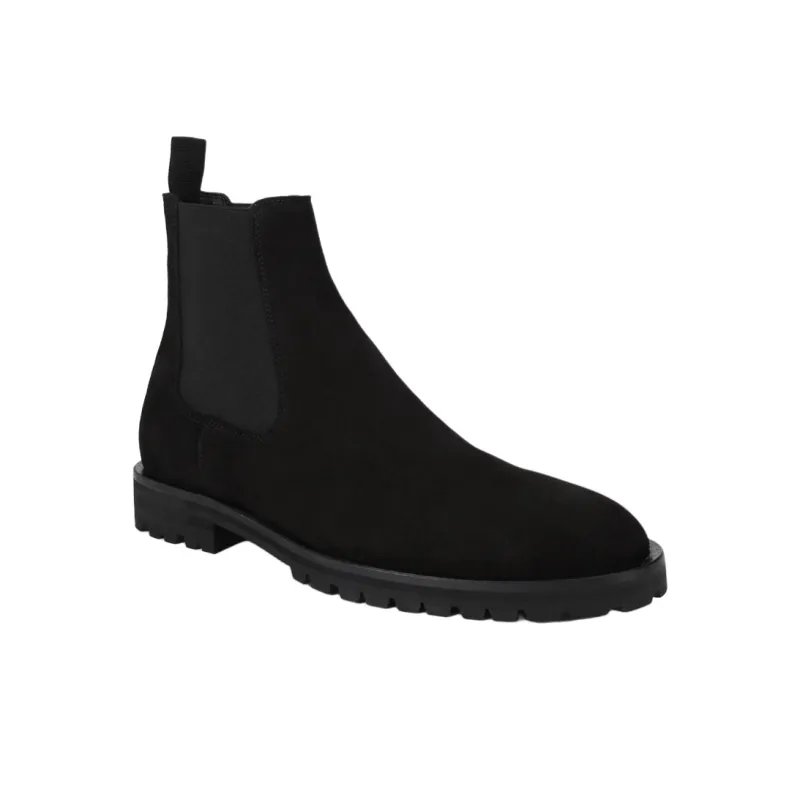 Kurt Geiger London Hunt Short Chelsea Boots Men's Black-2