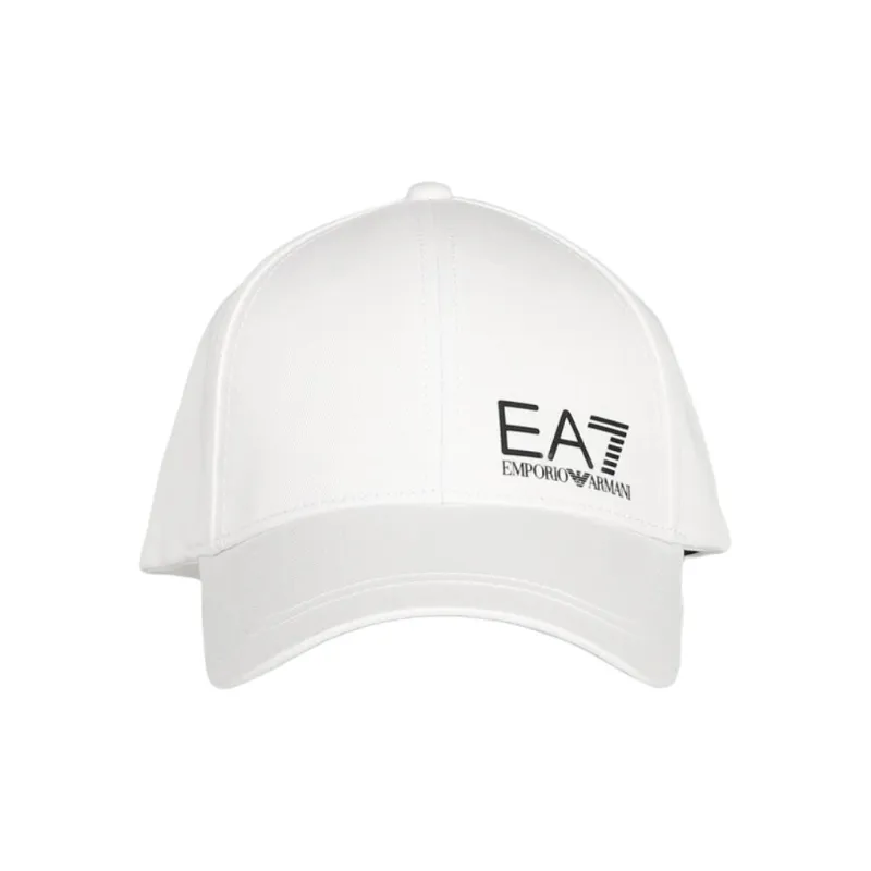 EMPORIO ARMANI Cotton, Metal Baseball Caps Men's White-1