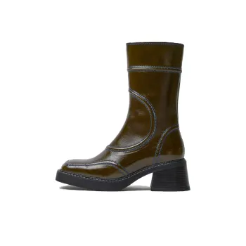 MIISTA Ankle Boots 6cm Women's Khaki