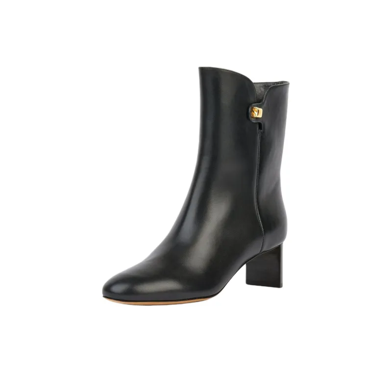 MAISON SKORPIOS Gaby Ankle Boots 5cm Women's Black-2