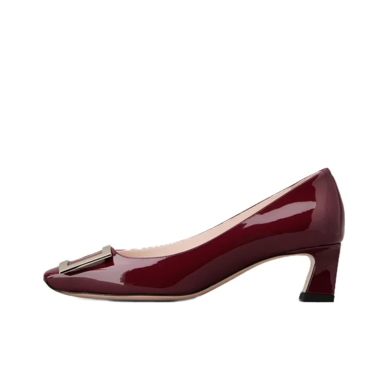 Roger Vivier Chunky Heel High Heels 4.3cm Women's Red-0