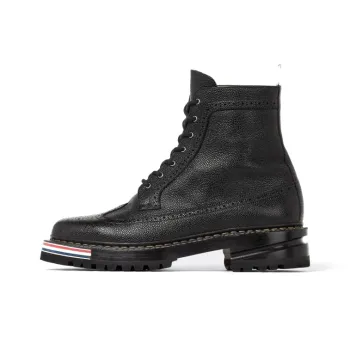 THOM BROWNE Martin Boots Men Black