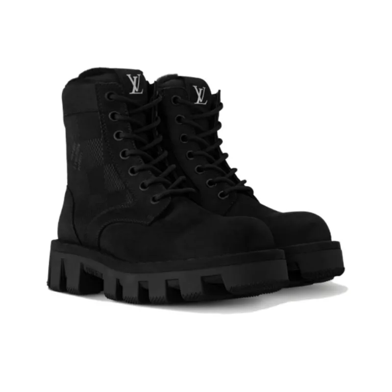 LOUIS VUITTON Ranger Short Martin Boot Men's Black-2