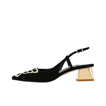Sophia Webster Butterfly Block Heel High Heels 5cm Women's Black