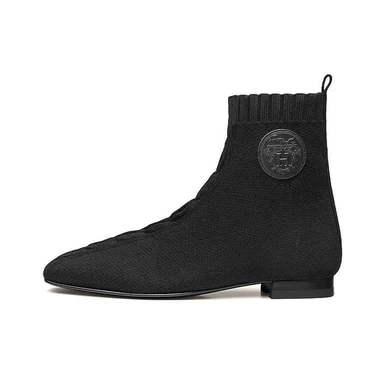 HERMES Calvi Duo Ankle Boots Women's Black-0