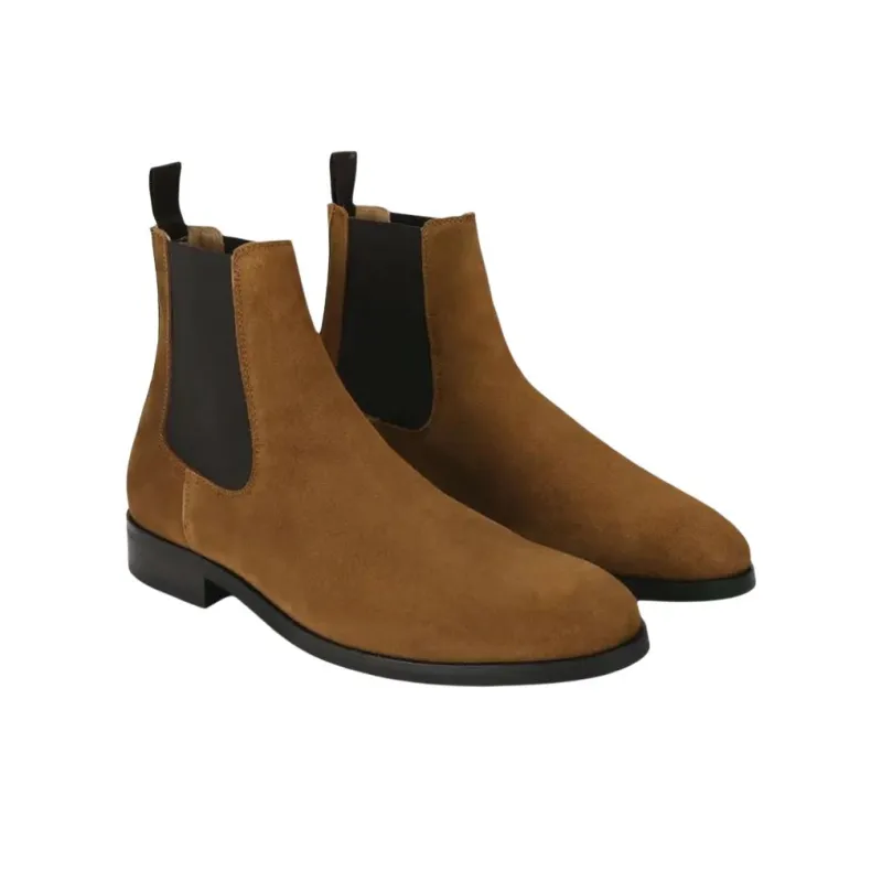 Kurt Geiger London Hunter Chelsea Short Chelsea Boots Men's Tan-3
