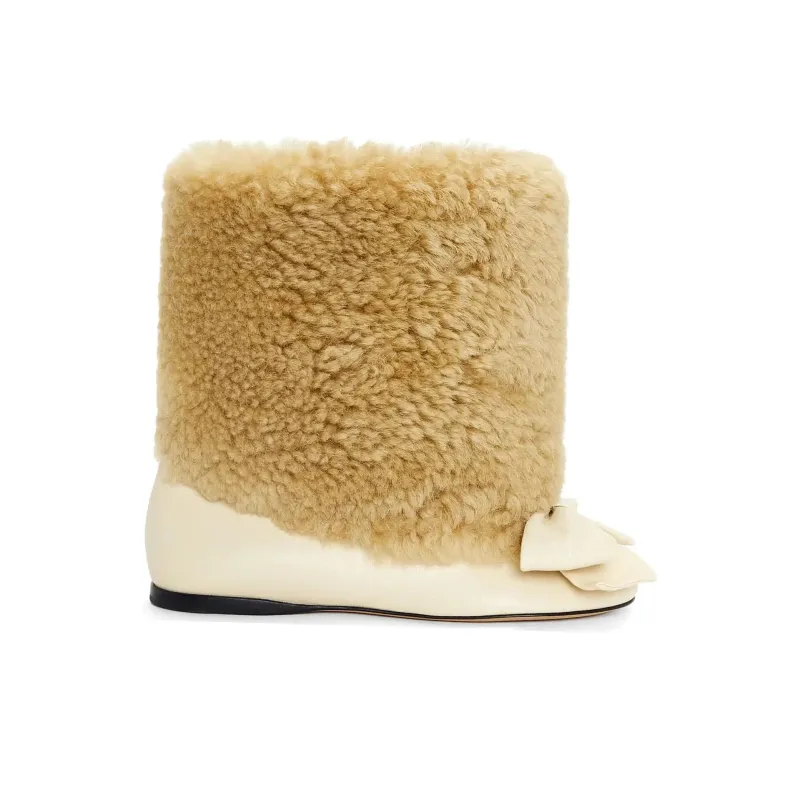 LOEWE Toy Ankle Boots Women's Beige Yellow-1