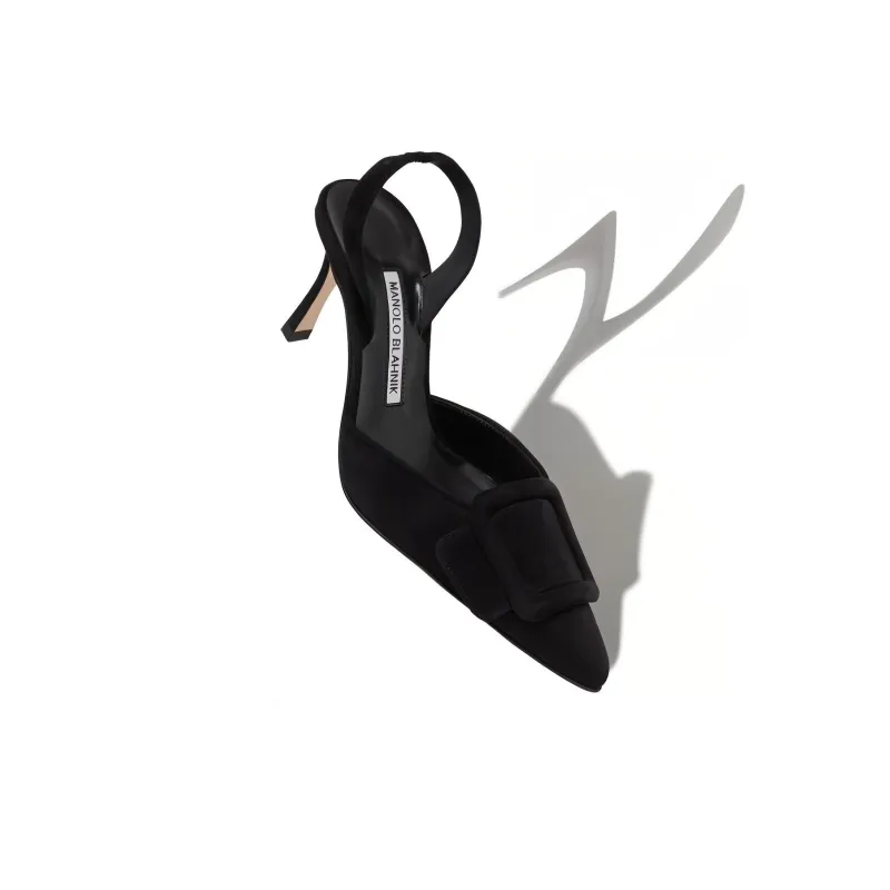 MANOLO BLAHNIK Slim Heel High Heels Women's Black-4
