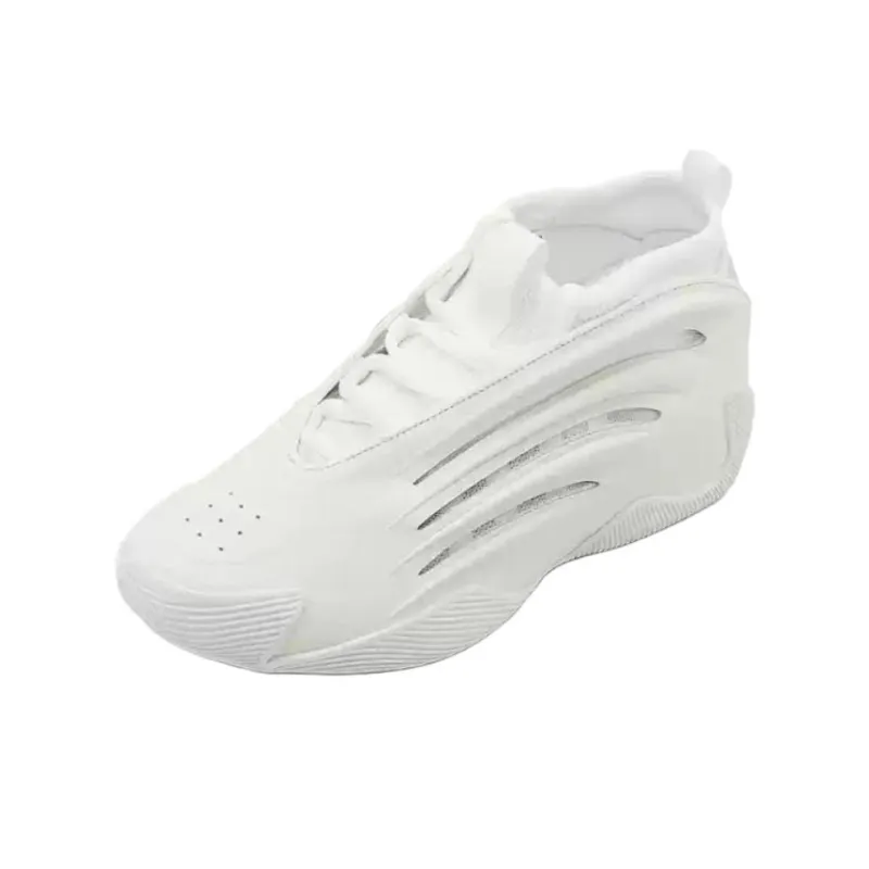 Adidas Harden Vol.9 Cushioning Anti Slip And Wear Resistant Mid Top Basketball Shoes Men's White-0