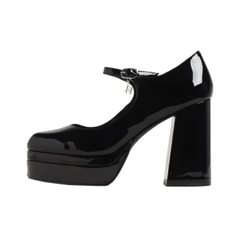KARL LAGERFELD Chunky Heel High Heels 11cm Women's Black