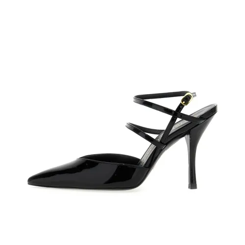 stuart weitzman Strapeze 100mm Leather Pumps
