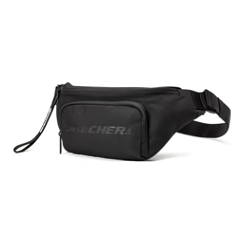 Skechers Fabric Cell Phone Pouch Fanny Pack Regular Unisex Carbon Black-2