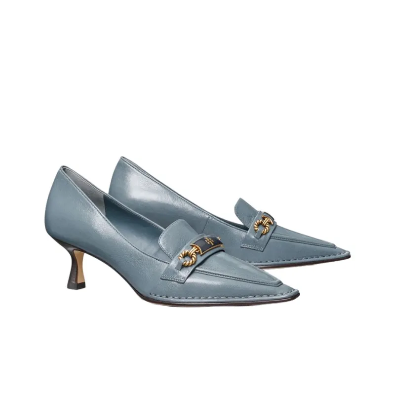 TORY BURCH Perrine Slim Heel High Heels 5.5cm Women's Blue-2