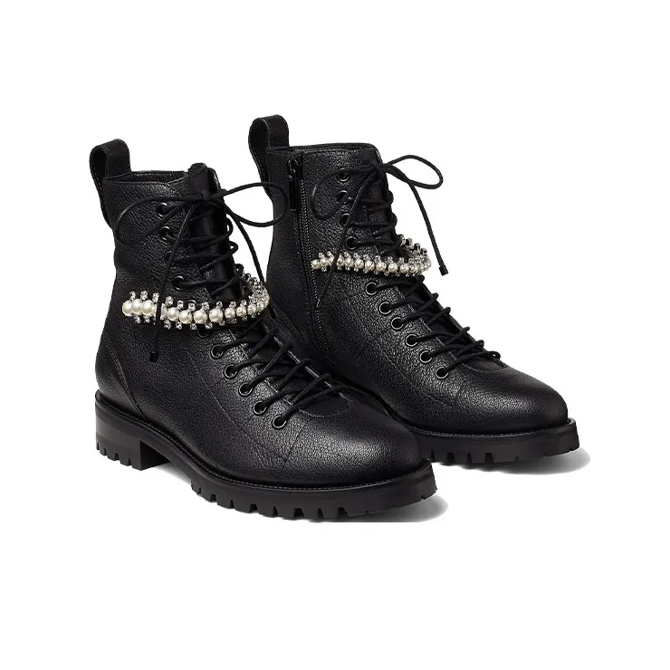 Jimmy Choo Cruz Combat Ankle Boots-3