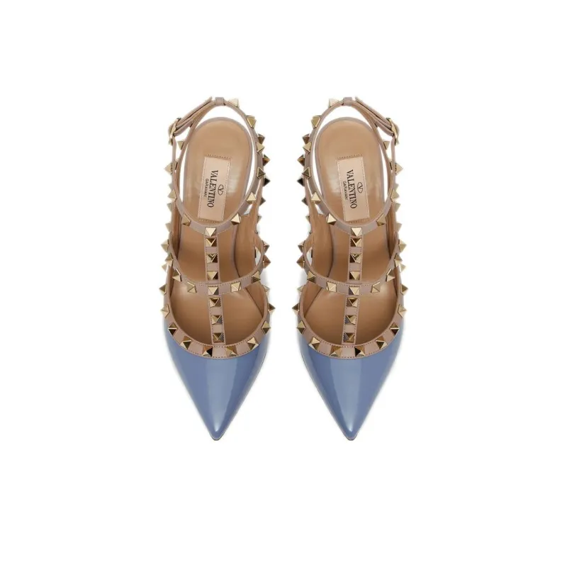 Valentino Slim Heel High Heels Women's Blue-3