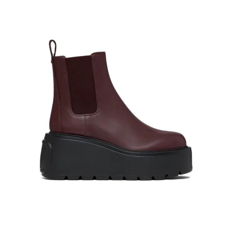 Valentino Uniqueform Chelsea Boots Women's Burgundy-1