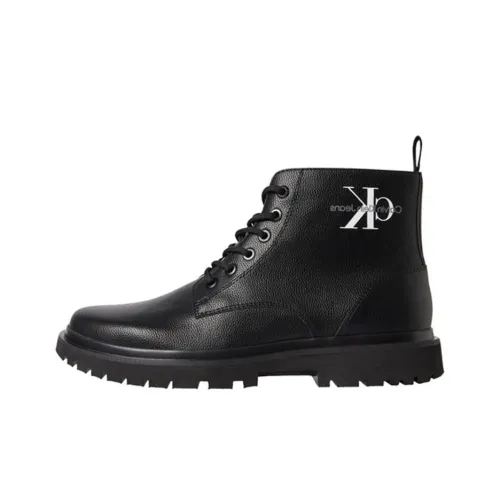 CKJ CALVIN KLEIN JEANS Ankle Boots Men's Black
