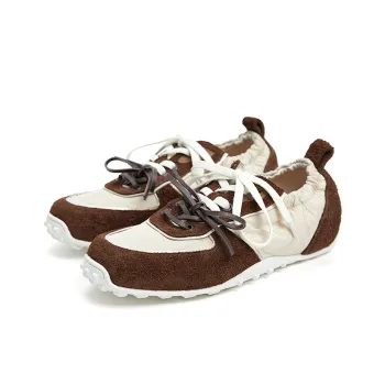 Marie Claire Anti Slip Wear Resistant Low Top Casual Shoes Women's Fruit Wood Apricot+Brown