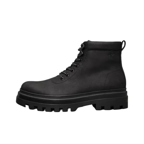 CALVIN KLEIN Lug Ankle Boots 5cm Men's Black