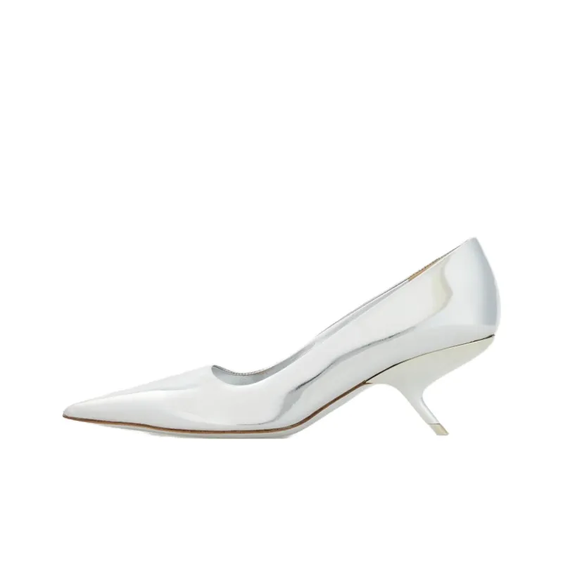 FERRAGAMO Eva 105mm Metallic-finish Pumps-0