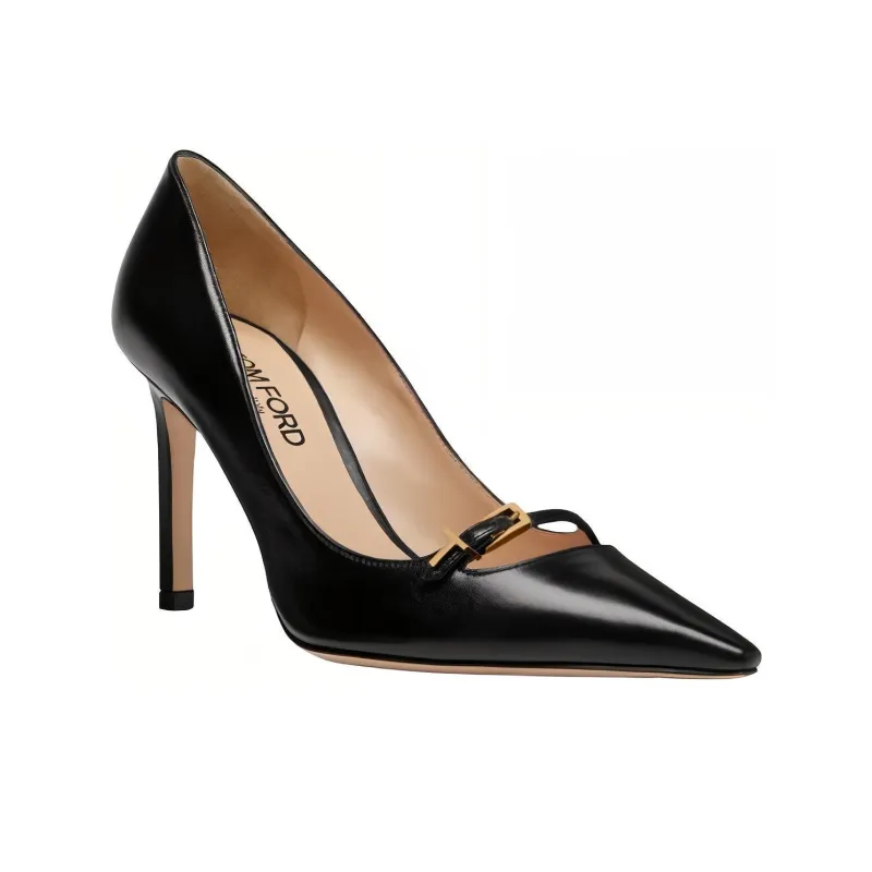 TOM FORD Angelina 85mm Crocodile-effect Pumps-2