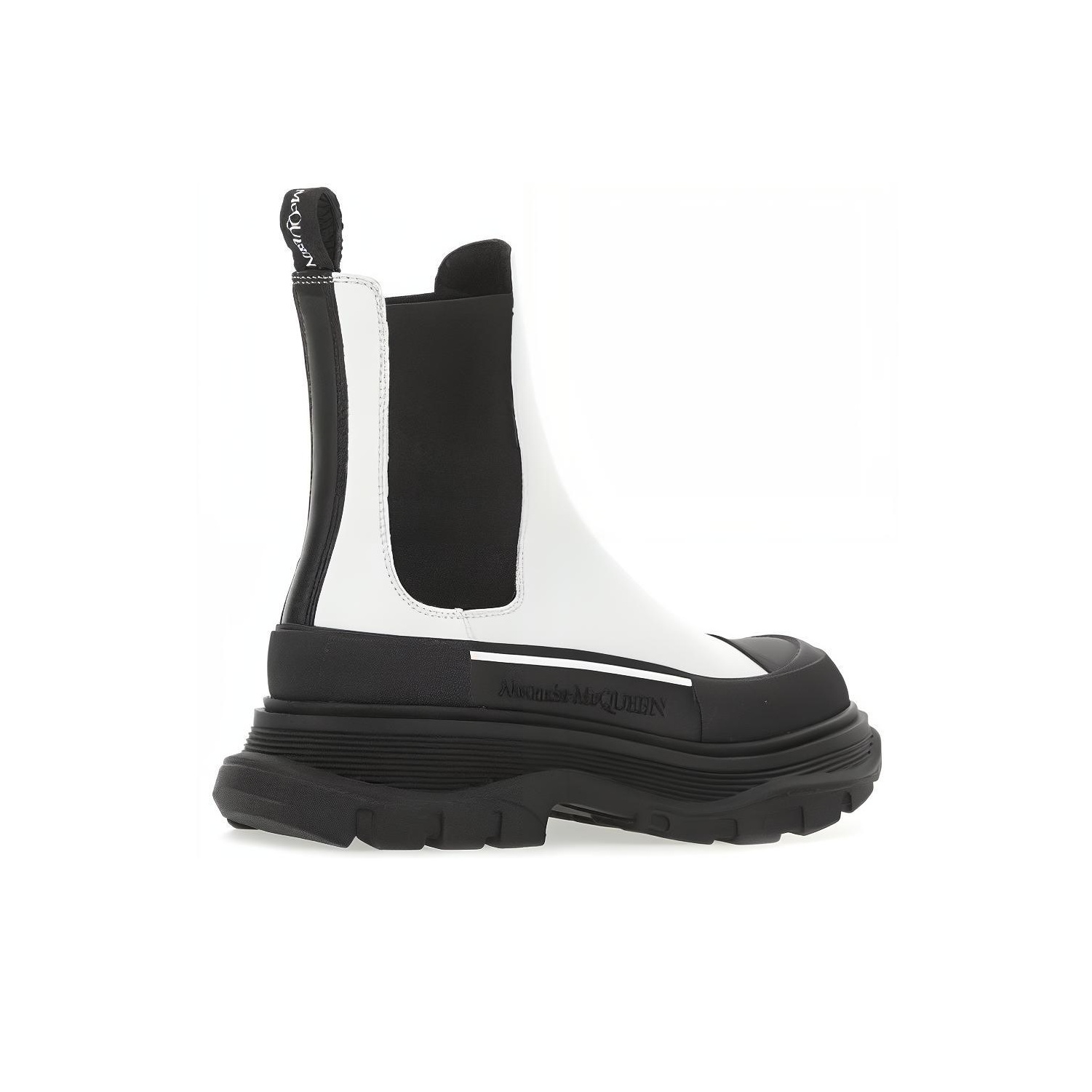 スニーカー Alexander McQueen Tread Slick Boot Black White Buy Alexander McQueen Tread Slick Boots 'Black White