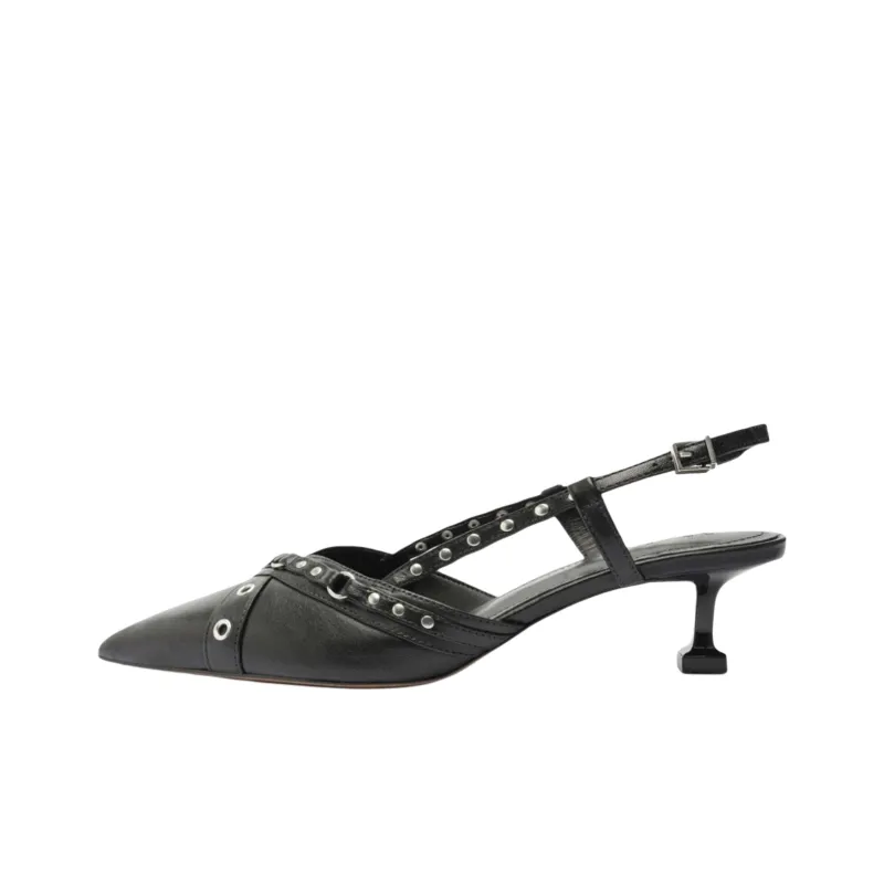 Schutz Venezia Irregular Heel High Heels 4.5cm Women's Black-0