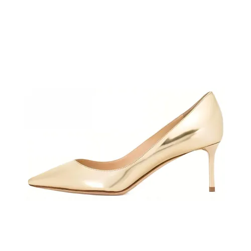 Jimmy Choo ROMY Slim Heel High Heels 6cm Women's Gold