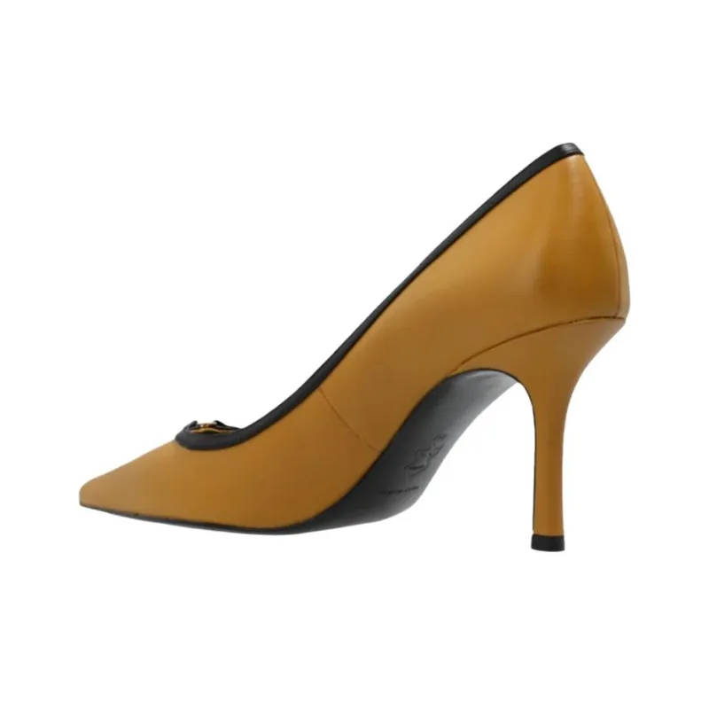 TORY BURCH Slim Heel High Heels 8cm Women's Umber-3