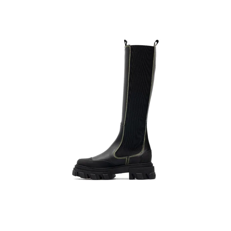 GANNI Knee high Boots Women's Black-0